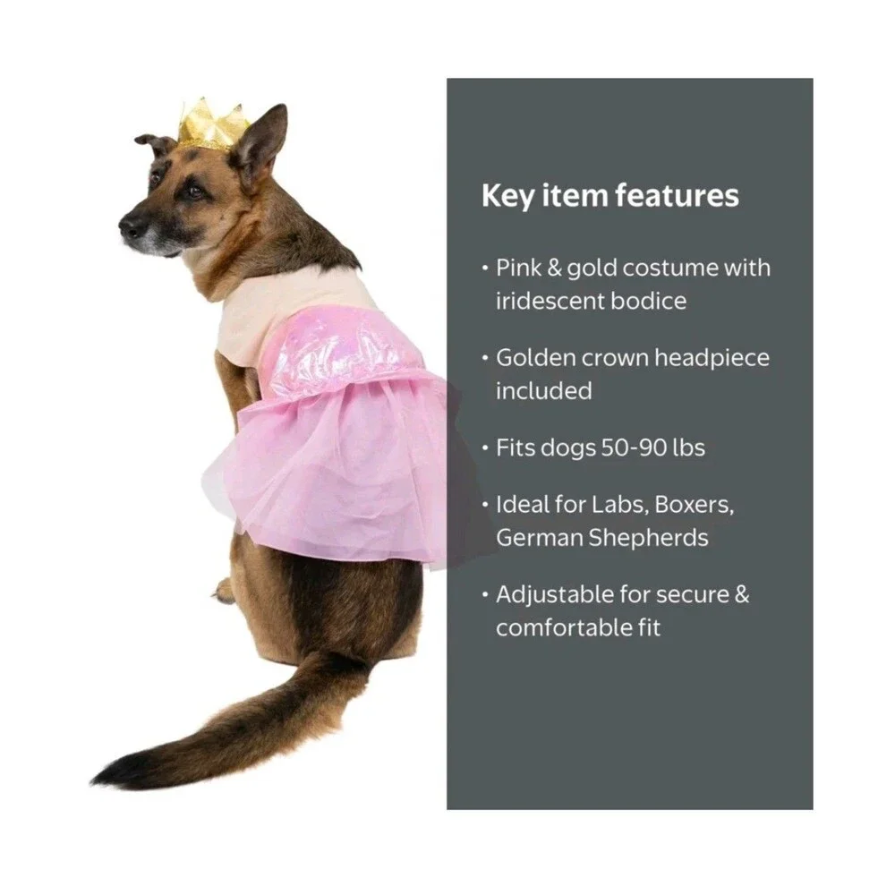 Vibrant Life Good Witch Dog/Pet Halloween Costume Hat & Outfit Size L (50-90Lbs)